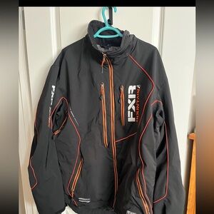 Men's Black and Orange FXR Jacket